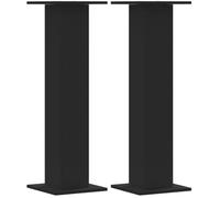 vidaXL Supports de haut-parleurs 2 pcs Bois d'ingénierie Noir 95 cm de hauteur