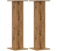 Supports de Haut-parleurs - VIDAXL - Chêne Artisanal - 2 pcs - Bois d'ingénierie - 95 cm