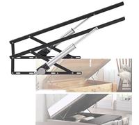 Supports de lève-lit électriques, 2 pièces, ressort à gaz robuste, mécanisme de levage hydraulique pour canapé-caisse, gain de place, base de canapé à ressorts, projet de bricolage Black-1.5m