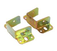 Supports de lit, raccords de connecteur en forme de paquet, fixations de support central en métal robuste, installation pour connexion de poutre de tête de lit, matériel d'assemblage de meubles (40 mm
