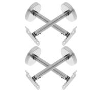 Supports de Main Courante en Acier Inoxydable 304 4 Pièces | Finition Brossée sans Soudure, Design Modulaire Professionnel, Adapté aux Murs en Brique et Plâtre