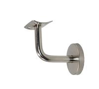 Supports de Main Courante Support de main courante, rampe, support mural, balustrade, balai à franges, en verre, escalier, montage, robuste, 50 mm x 60(Curved support)