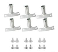 Supports de manche de balai avec vis, connecteurs métalliques pour outils de nettoyage avec poignées de 23 mm de diamètre, conçus pour une prise en main sûre et une durabilité à long terme