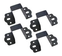 Supports de matériel de cadre de lit : connecteurs de rail de lit, supports en acier en forme de U, supports de montage solides, pièces d'accessoire fiables | Kit de quincaillerie pour tête de lit