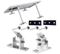 Supports de Montage de Panneau Solaire, Supports de Montage Inclinables pour Panneau Solaire Réglables, Kit de Pince D'extrémité de Support de Panneau Solaire en Acier Inoxydable, Fixation de(#1)