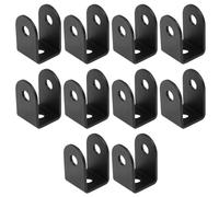 Supports de Montage en U, Lot de 10, Équerres en U pour Panneaux de 1 pouce, Supports en Forme de U pour Portes, Cloisons, Poteaux, Liaison d'Éléments Divers