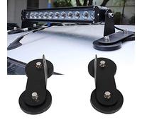 Supports de montage magnétiques pour toit de voiture - Support magnétique à ventouse avec base magnétique puissante pour barre lumineuse LED, tracteurs tout-terrain (noir)