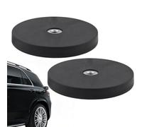 Supports de montage pour bande lumineuse - Lot de 2 attaches avec base magnétique | Support de phare antibrouillard à base magnétique à filetage interne de 0,6 cm, pour voiture SUV camping-car tract