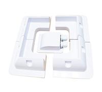 Supports de montage pour panneau solaire ABS sans perçage pour cadre en bois, bateau, camping-car, caravane, capot, panneaux solaires, toit sans perçage, ABS noir