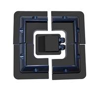 Supports de montage pour panneau solaire ABS sans perçage pour cadre en bois, bateau, camping-car, caravane, capot, panneaux solaires, toit sans perçage, ABS noir