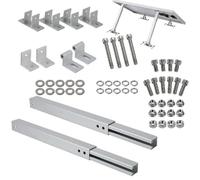 Supports de montage pour panneau solaire | Support d'inclinaison de 10 à 15 degrés pour batterie solaire - Support inclinable pour panneau de chargeur - pour balcon, toit, camping-car, jardin, camping