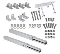 Supports de montage pour panneaux solaires et panneaux solaires - Support d'inclinaison avec réglage de 10 à 15 degrés pour batteries solaires - Montage incliné pour panneau de chargeur - Pour une