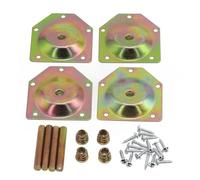 Supports de montage pour pieds de table, plaques en bois d'angle de 3 à 4 cm, ensemble de pieds de meubles avec vis, support de chaise de thé, matériel de meubles durable pour un assemblage stable