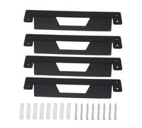 Supports de montage pour système de rangement Toughbuilt pour système de rangement Stacktech - Kit de montage mural en fer robuste - Finition noire - Organise les boîtes à outils sur un établi ou un