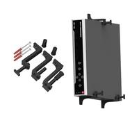 Supports de montage réglables pour routeur DVR NVR Mini console PC Freeview modem - Support mural caché universel et sous le bureau pour appareils de 2,3 cm à 8,6 cm d'épaisseur (jusqu'à 8,6 cm