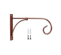 Supports de panier à suspendre en acier au carbone robuste pour une utilisation en extérieur sur poteaux en béton, crochets muraux pour pots de fleurs, avec vis, finition cuivre noir, bronze