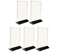 Supports de panneau double face en acrylique pour événements et entreprises et solution d'affichage élégante (vertical 10 x 15 cm)