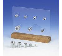 Supports de perchoir en aluminium Nobby Pet Argenté 12,5 mm