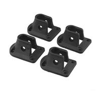 Supports de pieds de table pliables de 16 mm en métal rond pour réparation de meubles de camping et utilisation en extérieur, kit de fixation de pieds de table d'ordinateur portable en plastique noir