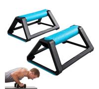 Supports de pompes pour homme, outil de musculation du haut du corps, poignées antidérapantes, poignées ergonomiques au sol, 19 x 11 x 7 cm, bleu