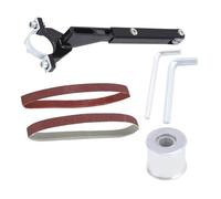 Supports de ponceuse à bande coudée, machine à bande de sable modifiée pour meuleuse coudée 100 pour meuleuse à bois/métal, supports de ponceuse à bande de polissage, meuleuse coudée
