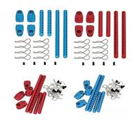 Supports de Poteau de carrosserie assemblés en métal, Coque de Voiture avec Clips en R, pièce de Colonne de Fixation, modèle for pièces de Mise à Niveau RC Tamiya TT02 TT-02(Blau)