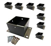 Supports de poteau en béton pour un support sécurisé du bois et du ciment, comprend des vis pour une installation facile, parfait pour le renforcement du porche et de la colonne