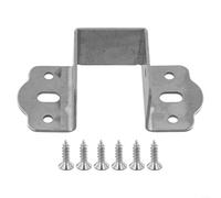 Supports de rail de lit robustes en forme de U 32/35/40 mm pour cadres de lit en bois, charnières de support en acier galvanisé laminé à froid avec stabilité améliorée (argent, 35 mm)