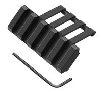 Supports de rail Picatinny décalés, 5 emplacements, décalage de 45 degrés, support de rail Picatinny Weaver, adaptateur à profil bas en aluminium for lampe de poche, optique de visée laser (5 emplacem
