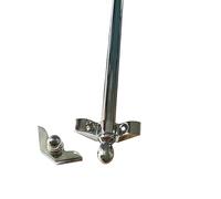 Supports de rails polis réglables pour tapis d'escalier, fixations de sol sécurisées, barres de fixation avec embouts ronds et supports tubulaires pour une installation sécurisée de la moque
