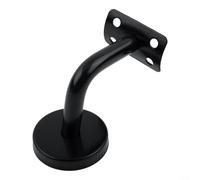 Supports de rampe d'escalier 60 mm x 80 mm Noir Support mural pour une installation sécurisée de la main courante dans l'escalier domestique Fixation de sécurité (60 x 60 mm)