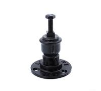 Supports de rampe pour escaliers intérieurs - Support mural en fer noir - Base de 6,50 cm