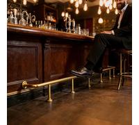 Supports de repose-pieds robustes pour dessous de comptoir, rail de pied industriel pour garage, studio, pubs