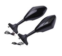 Supports de Rétroviseurs Rétroviseurs Latéraux De Clignotant Intégrés De Moto pour CBR1000RR pour CBR250R pour CBR300R pour CBR600RR 2003-2019 Moto Embout de Guidon(Noir Brillant)