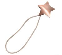 Supports de rideaux magnétiques en forme d'étoile pour décoration moderne qui offrent une fixation fiable des rideaux sans endommager le mur (rouge rouille)