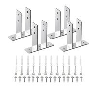 Supports de séparation robustes pour urinoir avec matériel de montage pour sécuriser le séparateur de salle de bain, installation dans un cadre commercial, support étanche