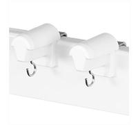 Supports de Serrage Klemmflex pour Montage, MF, BFX25, WFX25, Couleur au Choix Klemmträger für Bambusrollos ~ Weiss/PVC