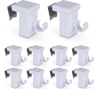 Supports de serrage pour barres de cafétéria "Basic" ( blanc ) pack de 10 ( 10 pièces )