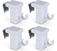 Supports de serrage pour barres de cafétéria "Basic" ( blanc ) pack de 4 ( 4 pièces )