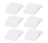 Supports de Stabilisation pour Portail Autoportant 4 Supports(6 Pack) | Design triangulaire stable, plastique léger, couleur blanche discrète, installation pour facile outils, lot de 4 pièces