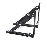 Supports de support pliants (15 cm 20 cm 25 cm) Paquet de 2 supports d'étagère à montage mural, support triangulaire en métal for étagère à livres de table bricolage, gain de place(20x20cm)