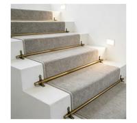 Supports de tapis d'escalier réglables et polis, fixations sécurisées, barres de support en laiton avec système de fixation par pression - Support de tapis d'escalier pour une décoration int