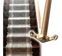 Supports de tapis réglables et polis, fixations sécurisées pour sols, barres de fixation pour tapis d'escalier, supports de tapis en laiton pour appartements/théâtres/salles de concert, supp