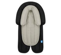 Supports de tête et de corps 2 en 1 améliorés pour nouveau-né - Coussin de siège de voiture extra doux et respirant, parfait pour siège de voiture, poussette, balançoire, transat, noir