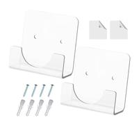 Supports De Tige De Tension Pour Mur - Pas De Socket De Montage À Poteau De Forage, Support De Tige De Bâton Solide | Utilise Largement Support De Barre De Placard 2x, Dispositif De Tuyau Adhésif Invi
