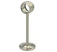 Supports de tringle à rideaux installés au plafond en acier inoxydable compatibles avec les tringles rondes de 2,5 cm et conçus pour une utilisation en environnement humide (15 cm, 25 mm x 4)