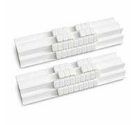 Supports de tuiles Mahjong Blanches - Zone d'exposition, Ensemble Double | Ensemble double pliant de support de tuiles Mahjong, accessoire portable pour 2 joueurs
