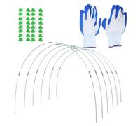 Supports de Tunnel pour Serrage, Arceaux de Jardinage Légers, Pliables | Polyéthylène et Fibre de Verre, Facile à Transporter, Rangement à Plat, pour Cultures en Rangs