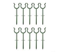 Supports de tuyau d'arrosage avec 10 piquets pour une gestion flexible du tuyau et la prévention des enchevêtrements et des plis dans les systèmes d'arrosage de jardin