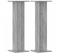 Supports de haut parleurs 2 pcs gris sonoma bois d ingénierie